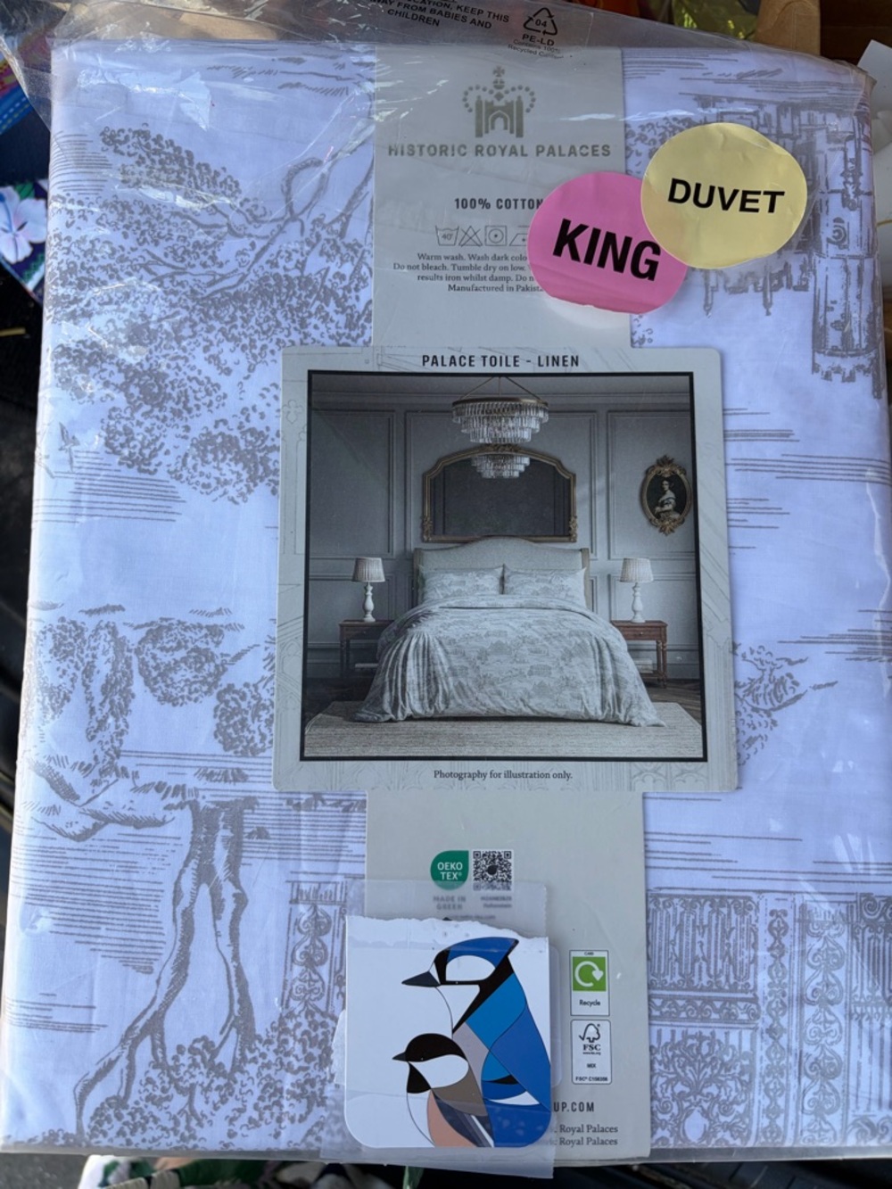 King Duvet Cover Historic Royal Palace beige white
